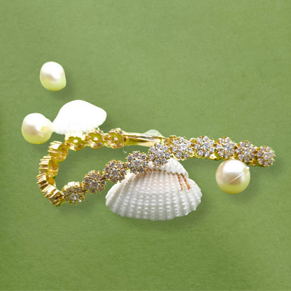 14K Yellow Gold Finish Round Cut Diamond Tennis Bracelet