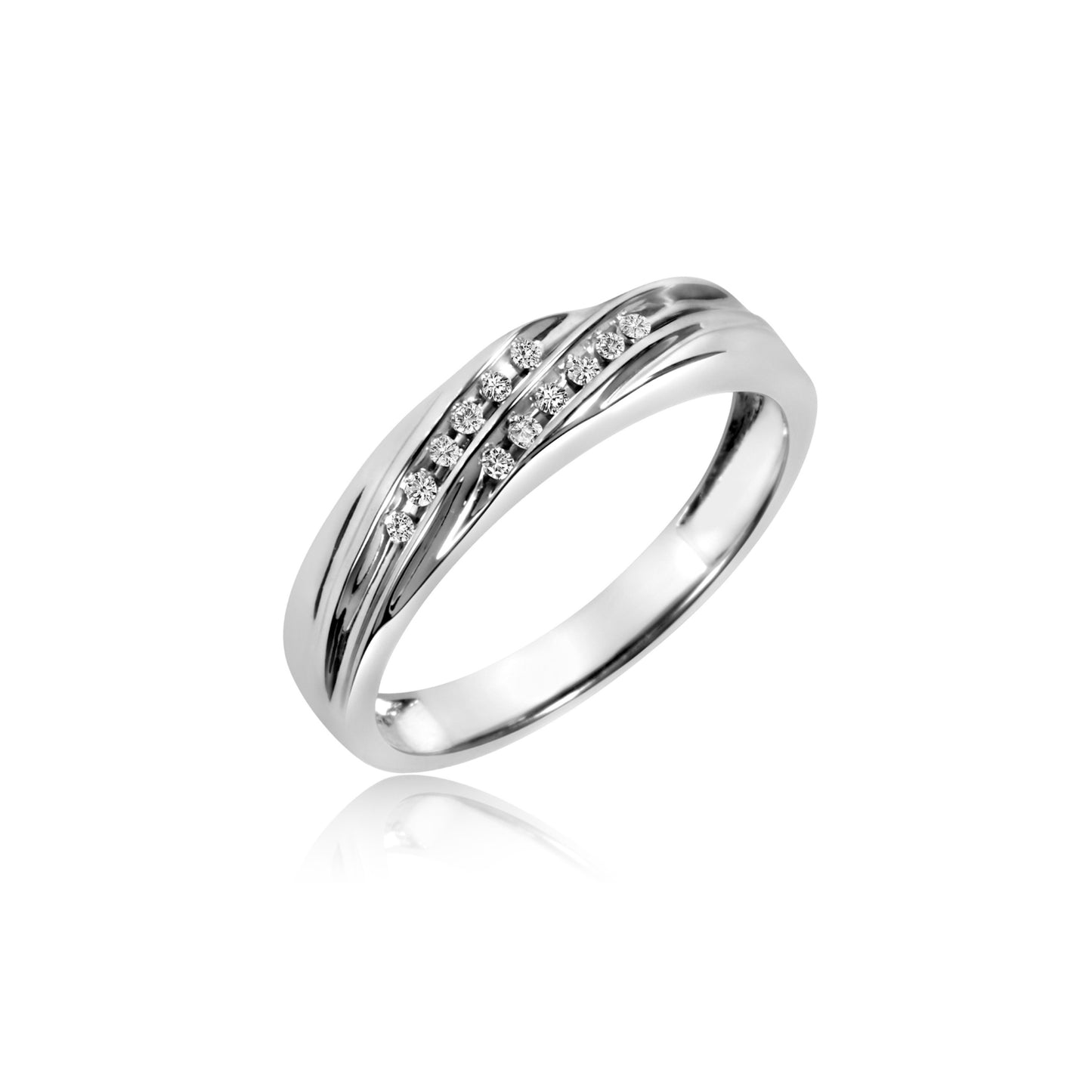 Trio Set For Bride & Groom For Wedding Wear 14K Yellow Gold Finish Round Cut Diamond