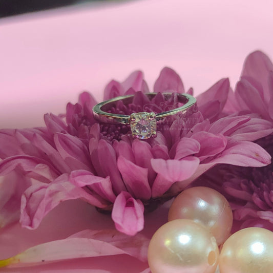 0.50CT Round Cut Diamond Solitaire Wedding Ring